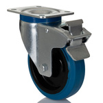 RS PRO Braked Swivel Castor Wheel, 230kg Capacity, 125mm Wheel