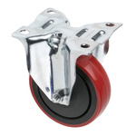 RS PRO Fixed Castor Wheel, 110kg Capacity, 100mm Wheel