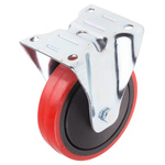 RS PRO Fixed Castor Wheel, 130kg Capacity, 125mm Wheel