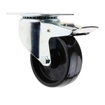 RS PRO Braked Swivel Castor Wheel, 120kg Capacity, 100mm Wheel