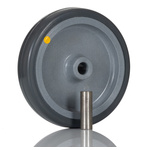 RS PRO Black Rubber Anti-Static Trolley Wheel, 60kg