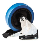 Tente Braked Swivel Castor Wheel, 250kg Capacity, 125mm Wheel