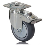 Tente Braked Swivel Castor Wheel, 75kg Capacity, 75mm Wheel