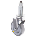 RS PRO Swivel Castor Wheel, 50kg Capacity, 80mm Wheel