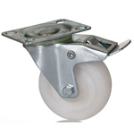 RS PRO Braked Swivel Castor Wheel, 70kg Capacity, 75mm Wheel