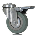 RS PRO Braked Swivel Castor Wheel, 70kg Capacity, 75mm Wheel