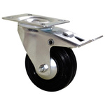 Guitel Hervieu Braked Swivel Castor Wheel, 100kg Capacity, 100mm Wheel
