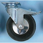 Tente Braked Swivel Castor Wheel, 80kg Capacity, 100mm Wheel