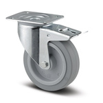 Tente Braked Swivel Castor Wheel, 250kg Capacity, 125mm Wheel