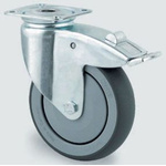 Tente Braked Swivel Castor Wheel, 100kg Capacity, 100mm Wheel