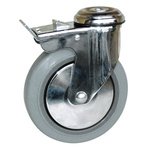 Guitel Hervieu Braked Swivel Castor Wheel, 80kg Capacity, 100mm Wheel