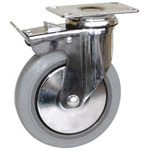Guitel Hervieu Braked Swivel Castor Wheel, 90kg Capacity, 125mm Wheel