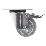 LAG Braked Swivel Castor Wheel, 60kg Capacity, 80mm Wheel