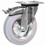 LAG Braked Swivel Castor Wheel, 80kg Capacity, 100mm Wheel