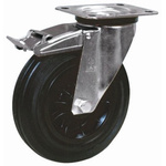 LAG Braked Swivel Castor Wheel, 50kg Capacity, 80mm Wheel