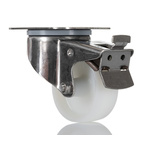 Tente Braked Swivel Castor Wheel, 200kg Capacity, 80mm Wheel