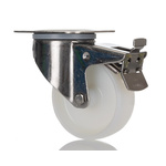 Tente Braked Swivel Castor Wheel, 200kg Capacity, 100mm Wheel