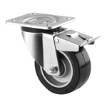 Tente Braked Swivel Castor Wheel, 200kg Capacity, 100mm Wheel