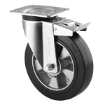 Tente Braked Swivel Castor Wheel, 300kg Capacity, 125mm Wheel