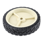 Guitel Hervieu Black, White Rubber Trolley Wheel, 50kg
