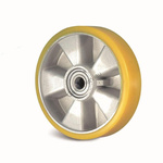 Guitel Hervieu Grey, Yellow Polyurethane Abrasion Resistant, Corrosion Resistant Trolley Wheel, 700kg