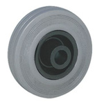 Guitel Hervieu Black, Grey Rubber Non-Marking Trolley Wheel, 80kg