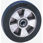 Guitel Hervieu Black, Grey Rubber Abrasion Resistant, Impact Resistant, Low Starting Resistance Trolley Wheel, 400kg