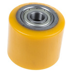Guitel Hervieu Grey, Yellow Polyurethane Abrasion Resistant Trolley Wheel, 600kg