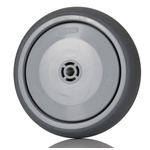Tente Grey Rubber Non-Marking Trolley Wheel, 100kg