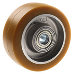 Tente Yellow Polyurethane Corrosion Resistant Trolley Wheel, 600kg