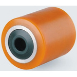 Tente Yellow Polyurethane Sealed Bearings Trolley Wheel, 2000kg