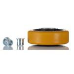 Tente Brown Polyurethane Corrosion Resistant Trolley Wheel, 800kg