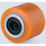 Tente Yellow Polyurethane Sealed Bearings Trolley Wheel, 800kg