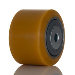 Tente Yellow Polyurethane Sealed Bearings Trolley Wheel, 600kg