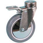 Guitel Hervieu Braked Swivel Castor Wheel, 100kg Capacity, 125mm Wheel