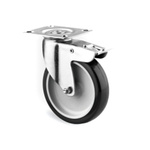 Tente Braked Swivel Castor Wheel, 60kg Capacity, 75mm Wheel