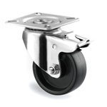 Tente Braked Swivel Castor Wheel, 40kg Capacity, 50mm Wheel