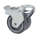 Tente Braked Swivel Castor Wheel, 80kg Capacity, 75mm Wheel