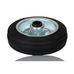 Tente Black Rubber Roller Bearing Trolley Wheel, 70kg