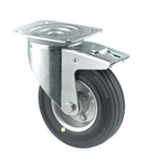 Tente Braked Swivel Castor Wheel, 100kg Capacity, 125mm Wheel