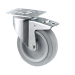 Tente Braked Swivel Castor Wheel, 300kg Capacity, 160mm Wheel