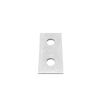 Hot Dipped Galvanised Rectangular Bracket 2 Hole, 14mm Holes, 40 x 84 x 5mm