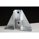 RS PRO Hot Dipped Galvanised Base Plate, 215 x 40 x 152mm