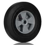 RS PRO Black Rubber Corrosion Resistant Trolley Wheel, 600kg