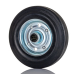 Tente Black Rubber Corrosion Resistant Trolley Wheel, 410kg