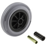 Tente Grey Rubber Corrosion Resistant Trolley Wheel, 270kg