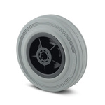Tente Grey Rubber Corrosion Resistant Trolley Wheel, 410kg