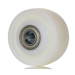 Tente White Polyamide Low Roll Resistence Trolley Wheel, 1200kg