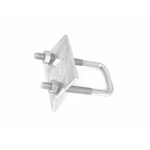 RS PRO Hot Galvanised Steel Beam Clamp, Fits Channel Size 21 x 41mm