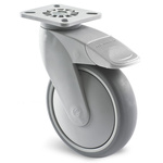Guitel Hervieu Braked Swivel Castor Wheel, 100kg Capacity, 125mm Wheel